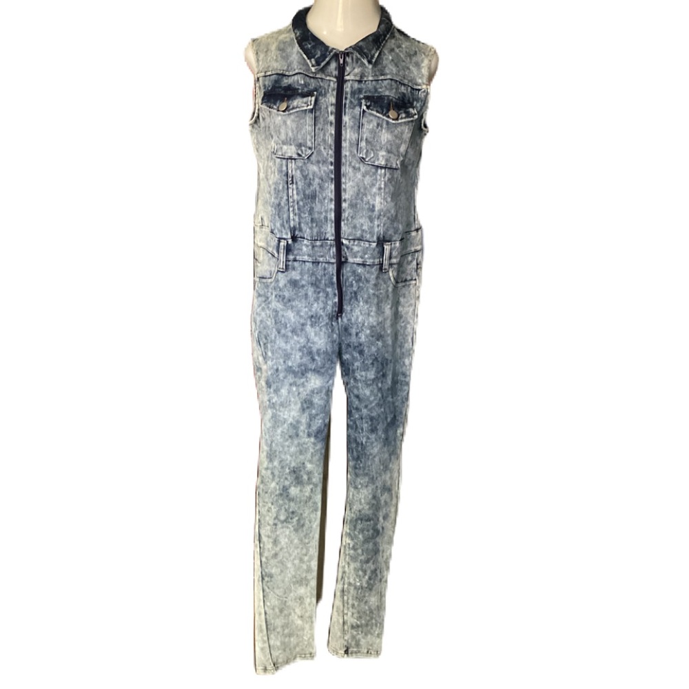 Thrill denim jumpsuit 2X